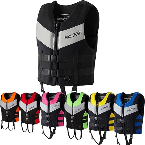 ZTMHRG Giubbotto salvagente per Adulti Giubbotto di galleggiamento di Sicurezza in Neoprene Leggero per Kayak Canottaggio Surf Sicurezza alla deriva - Ysert