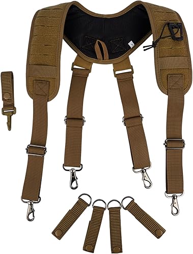 MELOTOUGH Bretelle tattiche del gancio del metallo per il dovere militare della cinghia del cablaggio della polizia bretelle della cintura di applicazione della legge - Ysert