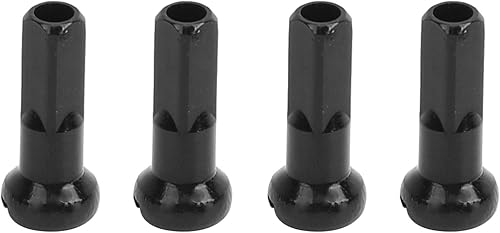 Alomejor 100 Pezzi di Raggio della Bicicletta in Lega di Alluminio Ruota della Bicicletta parlato Punte della Bicicletta parlato Cappuccio 14x6mm - Ysert