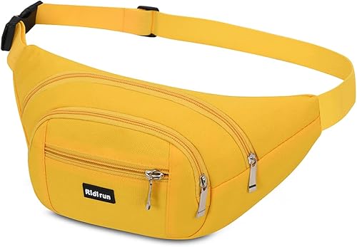 Marsupio con 4 Tasche Marsupio Bum Bag Cintura Regolabile Singola Spalla per Escursionismo Casuale Bicicletta Escursione Campeggio - Ysert