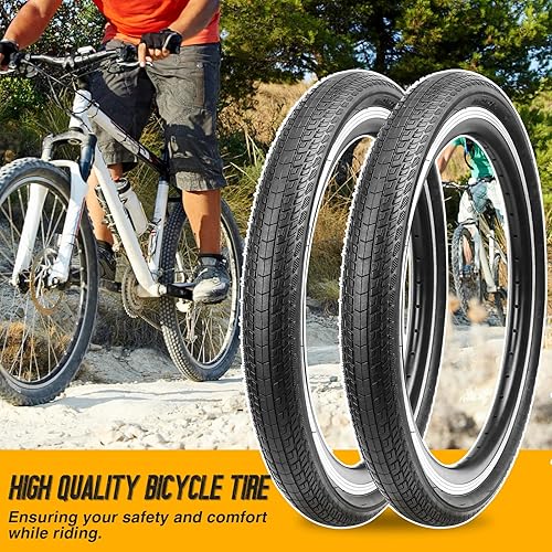 Bicicletta Pneumatici 20/24/26 Pollici - Coppia di Pneumatici BMX 20/24/26 x 1,75 Pollici, Bici BMX Bambini, Mtb Bike, Pneumatici Touring Bike Serie 2 - Ysert