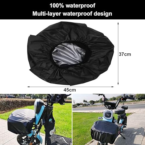 Copertura Antipioggia Impermeabile per Cestini Da Bicicletta, Protezione per la Maggior Parte dei Cestini, Nero - Ysert