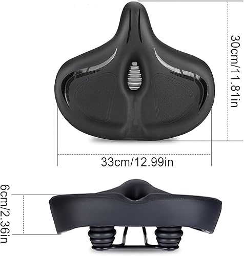 Sella larga per bicicletta, ampia sella per bicicletta, extra larga, sella per bici oversize, sella larga, sella extra larga, sedile per bicicletta oversize, sella per bici larga, sella extra large - Ysert