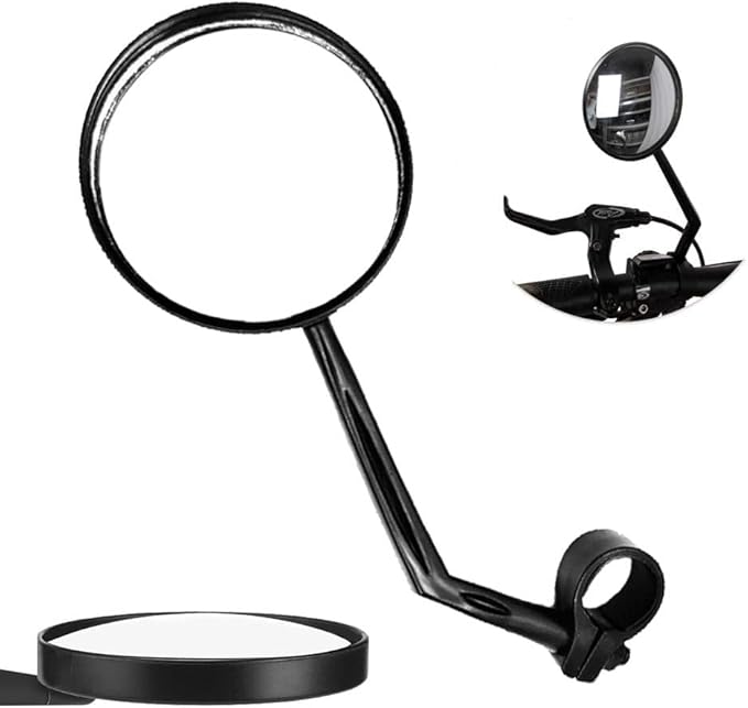 Specchietto Bicicletta, Hillylolly Specchietto Retrovisore per Bici, Specchio del Manubrio della Bicicletta, Specchietti Tondi Manubrio, 360 Regolabile Ruotabile Specchietto Retrovisore, 1 Articolo - Ysert