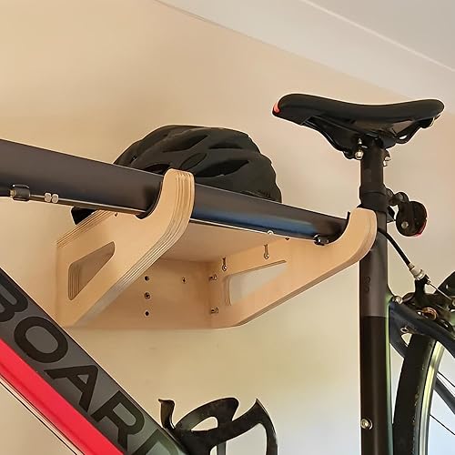 Portabici Da Parete, Supporti Da Parete Per Bici Da Ciclismo | Ganci Per Bici Flessibili in Legno Supporto Per Deposito Biciclette Per Interni,gancio E Organizer Per Ciclismo Antigraffio, - Ysert