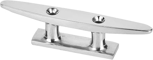 Bitta per pontile per Barche, 10-20 cm Bitta Piatta Bassa Argento Classica in Acciaio Inossidabile 316 Bitta per ormeggio Hardware per impieghi gravosi marini per Navi, Barche, Yacht - Ysert