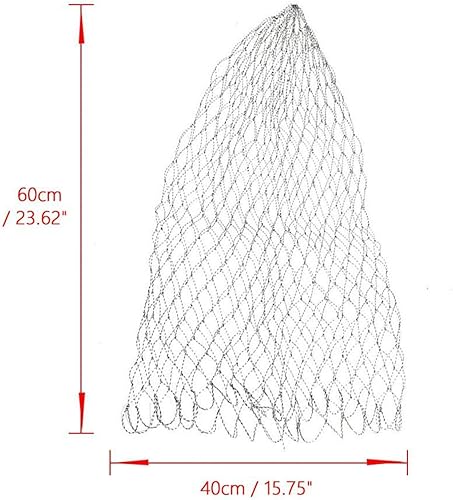 Vbest life Guadino per Pesca a Mosca con Carpa 40/50/60 cm, Ricambio Rete per guadino da Pesca per Attrezzatura da Pesca(50cm) - Ysert