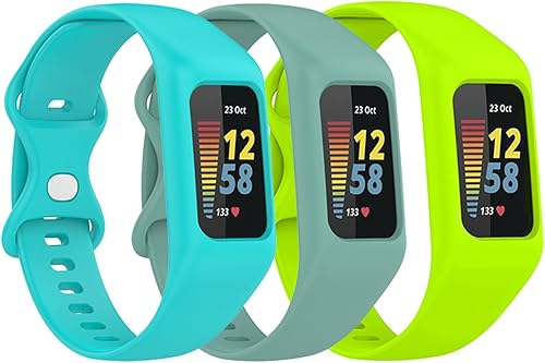 Gheper Cinturino morbido compatibile con Fitbit Charge 6, Charge 5, Charge 4, Charge 3/3SE in silicone - Ysert