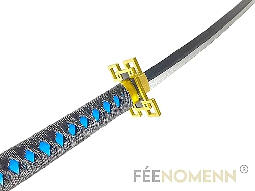 Katana Demon Slayer Muichiro Tokito 95 cm – Lama in legno – Supporto giapponese incluso - Ysert