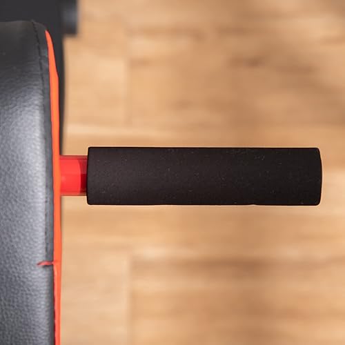 HOMCOM Panca Piana Palestra, Panca Pesi Regolabile per Allenamento a Casa, Panca Palestra Multifunzione con 1 Regolazione Piana e 2 Reclinazioni, 4 Regolazioni del Piede, Nero - Ysert