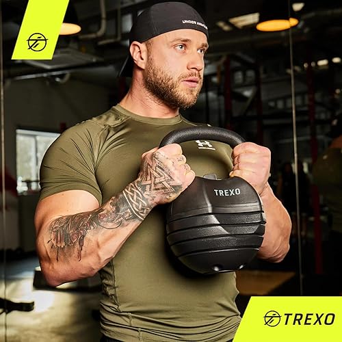 Kettlebell - Manubrio a sfera regolabile, gamma di peso regolabile 4/7/9/11/14 kg, in ghisa per esercizi versatili, Crossfit, Dumbbell, manubri professionali, Kettle Bell, nero - Ysert