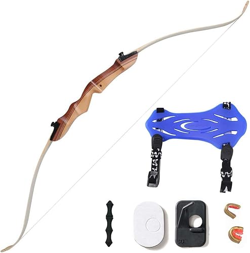 Huntingdoor 48’’ 16LBS 20LBS Arco Ricurvo Tiro con L'Arco Archi ricurvi Mano Destra per Bambini Adolescenti Giovani - Ysert