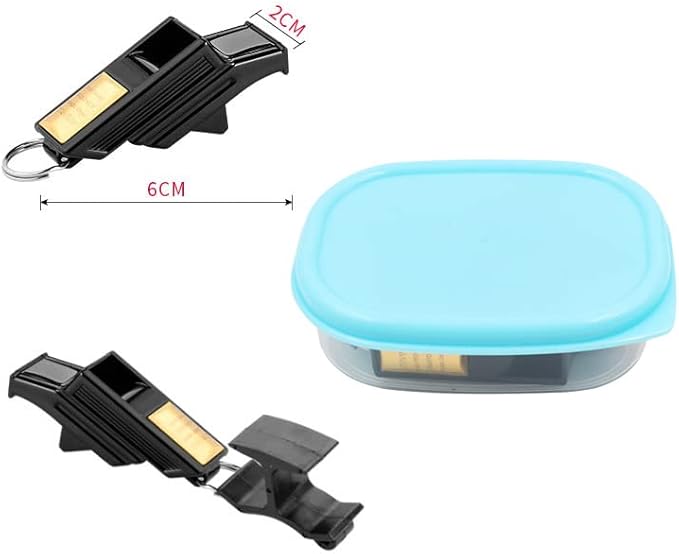 Kit Fischietto per Arbitro Professionale Fischio Sportivo Fischio da Calcio per Sopravvivenza Pallacanestro Calcio Pallavolo - Ysert