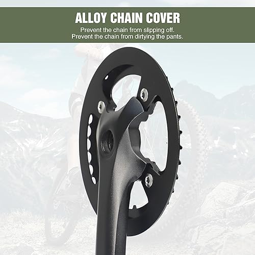 Singel Speed - Guarnitura 38T/46T/48T Bicycle Crankset da 170 mm, in alluminio, per bicicletta da donna - Ysert