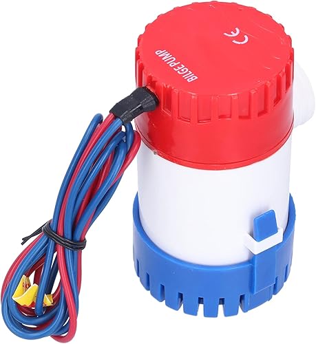 Pompa di Sentina SemiAutomatica Elettrica Piccola Pompa Sommergibile Potenza Fornire 12V/24V 350/500/750/1100GPH (DC12V 750GPH) - Ysert