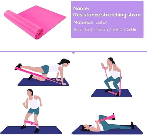 5 Pezzi Set di Attrezzature per Yoga Palla per Yoga Esercizio Ginnastica Fitness Pilates Palla Esercizio Yoga Blocchi Fascia per Resistenza - Ysert