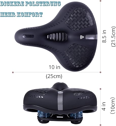 Sella per Bici Mountain,Sella Bici da Corsa con Zona di Rilievo Centrale e Design Ergonomico, Sella da Ciclismo per Bicicletta Traspirante per Donne Uomini MTB/Cyclette/Bici da Strada… - Ysert