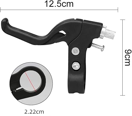 2 Paio Leva Freno della Bicicletta,Maniglia Freno della Bicicletta,per Bicicletta Bici da Strada Bici Pieghevole(Blu+Nero). - Ysert