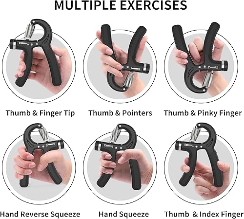 PROIRON Hand Grip, Avambracci Attrezzi con Resistenza 5-60KG per Allenamento della Forza e Recupero di Lesioni alla Mano - Ysert