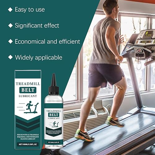Gwtdtoad Lubrificante per tapis roulant per cinture, lubrificante per tapis roulant, riduzione del rumore, lubrificante per cintura 'olio, con tappi a vite di precisione per tutti i tipi di tapis - Ysert