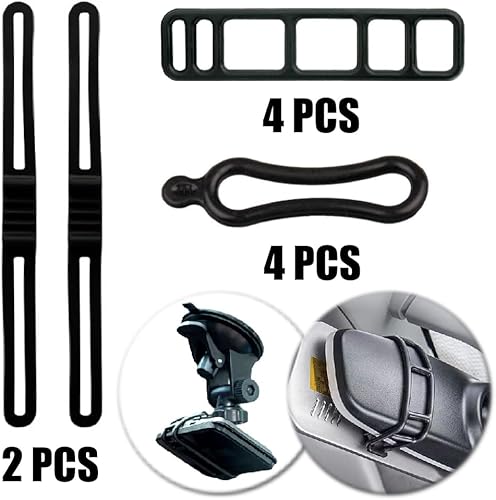 Banda da Bicicletta 10 Pezzi Cinturino in Silicone Bicicletta Cinturino Bicicletta Cinturino Elastico per Bici Bicicletta Anello Fissaggio Elastico Luci Della Bicicletta Anello Gomma Bicicletta - Ysert