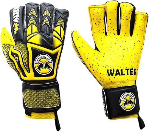 Guanti Portiere Professionale, Calcio, Modello Tiger con Stecche. - Ysert