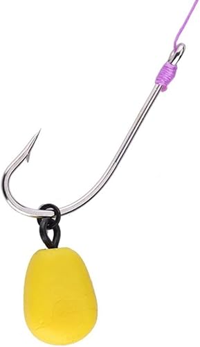 100pcs Boilie Bait Vite Terminale Rig Tackle con Round Link Loop per Carp Fishing Tool - Ysert