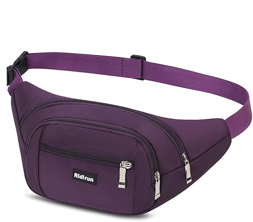Marsupio con 4 Tasche Marsupio Bum Bag Cintura Regolabile Singola Spalla per Escursionismo Casuale Bicicletta Escursione Campeggio - Ysert