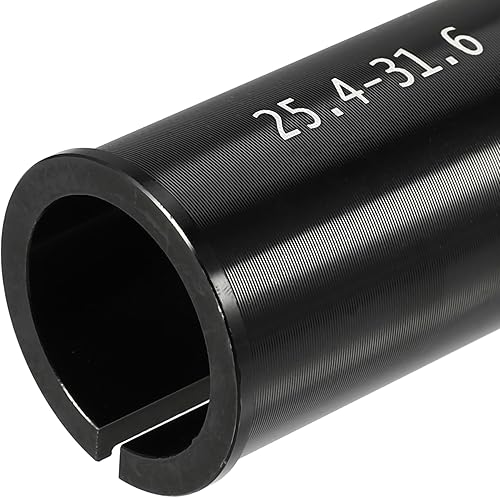 X AUTOHAUX 3 pezzi da 25,4 mm a 27,2 mm, 25,4 mm a 28,6 mm, 25,4 mm a 31,6 mm, adattatore per tubo reggisella in lega di alluminio, nero - Ysert
