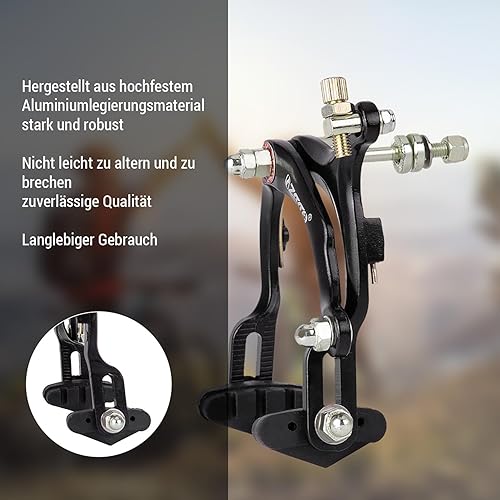 Lixada Freni per Biciclette in Alluminio Morsetti a Braccio Lungo Pinze Freno Pinza Freno C Bicicletta Città Freno per bici da Strada per 70-90mm - Ysert