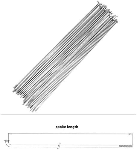 Raggi per bici in acciaio al carbonio 13G raggi per bicicletta MTB Road Bike raggi con nippli 100-292 mm raggi ruota per ruote da 12/14/20/24/26/27,5/29 pollici - Ysert
