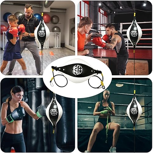 Sacco da boxe a doppia estremità, per adulti, antistress, per adolescenti e adulti, attrezzatura per il fitness e la boxe, per allenamento a casa - Ysert