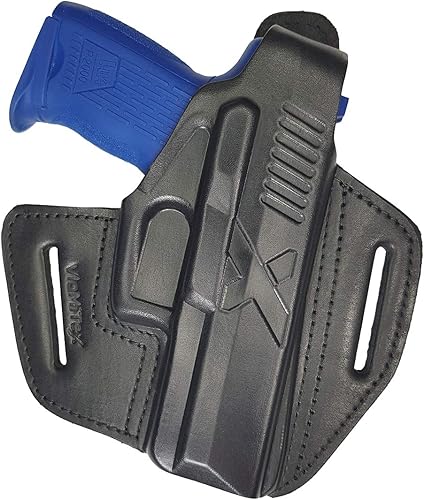 VlaMiTex B19 Fodero da estrazione rapida per HK USP Compact P10 / HK P2000, per cintura, in pelle - Ysert
