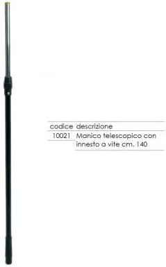 Manico GUADINO TELESCOPICO con INNESTO A Vite CM 140 - Ysert