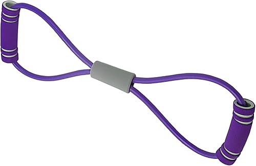Fascia di Resistenza a Forma di 8, Fascia Elastica per Esercizi Versatile in PVC, Fascia Elastica per Esercizi di Stretching del collo Figura 8 per Casa, Palestra - Ysert