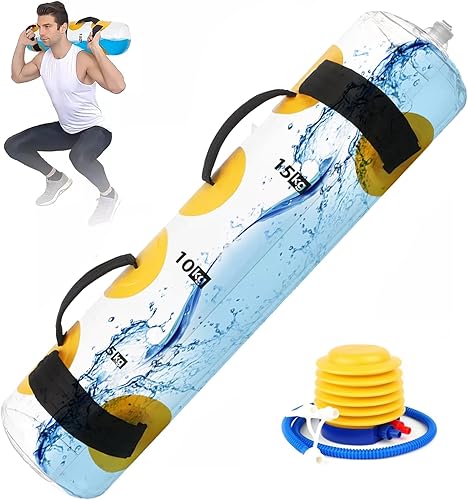Ysislybin Aqua Bag, Power Bag 20kg Allenamento Sand Bag Fitness Water Bag Sacca d'Acqua Riempibile per Cardio Borsa per Acqua da Allenamento per Fitness Casa Palestra Yoga - Ysert