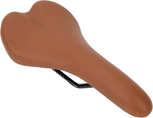 Sella per bici in pelle PU traspirante, per biciclette a scatto fisso(brown) - Ysert