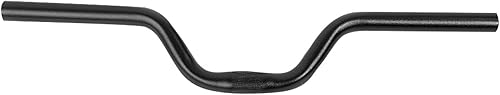 1 * Manubrio per Bicicletta in Alluminio per Bici, Barra Fissa, Manubrio 25,4mm * 520mm (Nero) (Nero) - Ysert