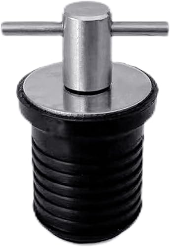 JTQYFI Tappo di scarico per barca, 1 o 1 1/4 T, tappo di scarico, adatto per foro da 23 mm e 30 mm - Ysert