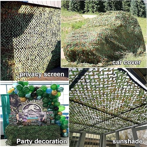 Rete Mimetica 2x5m 3x6m 4x9m 5x5m 6x10m 8x15m Rete Caccia Militare reticolato da Camuffamento Parasole(3X6M) - Ysert