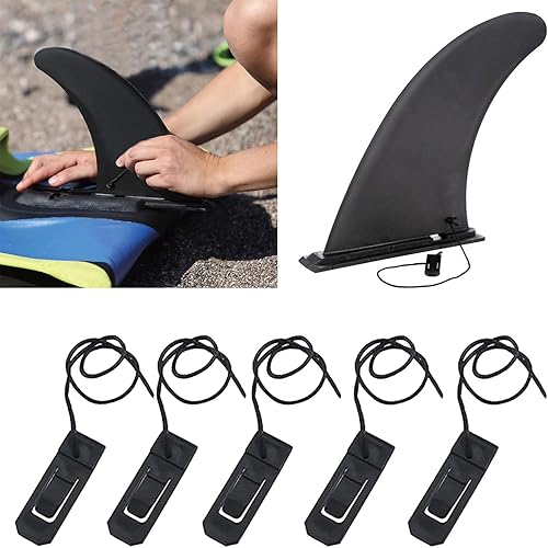 5 clip di ricambio per pinne per tavola da surf, fibbia per pinne da surf, accessori per tavole lunghe - Ysert