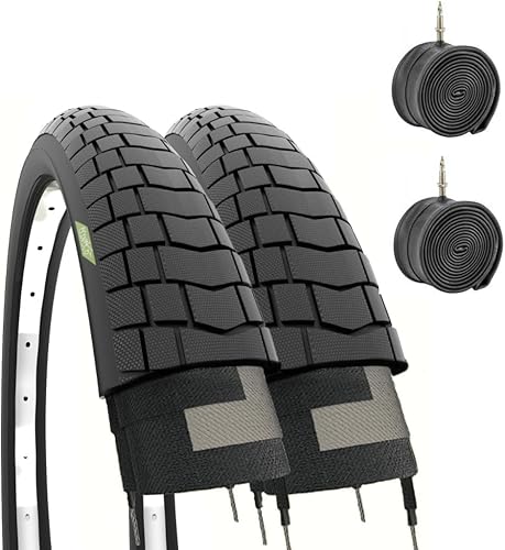 2 Copertoni 20 X 1.95 (50-406) + Camere Pneumatici Bicicletta Gomme BMX Stradale City Bike Bimbo EBA20BME - Ysert