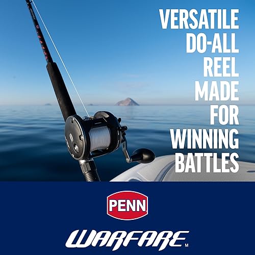 PENN Warfare Level Wind Multiplier Fishing Reel for Saltwater Boat or Kayak Fishing - Ysert