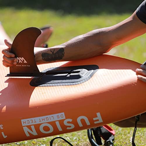 Aqua Marina 9' Large Center Fin for iSUP in Whitewater, Pinna di Ricambio per SUP Unisex Adulto, Nero, U - Ysert