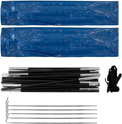 Idena 40000-Guscio da Spiaggia Protezione UV 60+, Circa 2,4 x 1,25 x 1,25 m, Leggero e Compatto per Il Trasporto, Tent Unisex-Adult, Blue, Green - Ysert