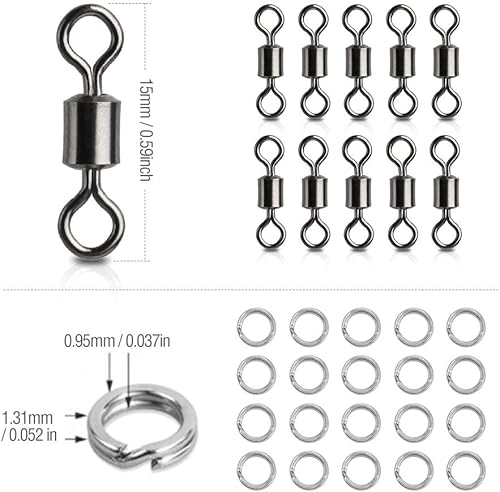 DONQL Topwater, Esche da Pesca de Rane, Kit di Esche Artificiali per la Pesca, 3D Esche da Pesca con Scatola per Attrezzi, per Pesce Gatto, Luccio, Pesce Persico, Spigola, Acqua Dolce o Salata - Ysert