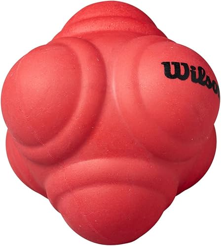 Wilson Reaction Ball, Palla da Tennis per Allenamento Unisex-Adolescente, Rosso, S - Ysert