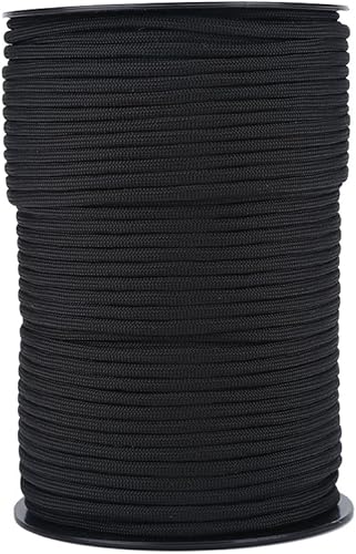 Cavo per Paracadute, 550 Colori Riflettenti Multipli 9 Strand Core 100m Corde di Paracord per la Sopravvivenza in Campeggio(Marrone) - Ysert