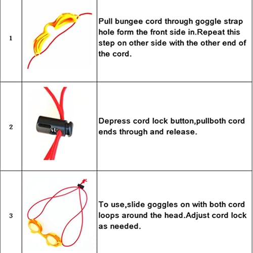 Occhialini da nuoto in gomma elastici/sostituzione rosy della cinghia della maschera di immersione subacquea - Ysert