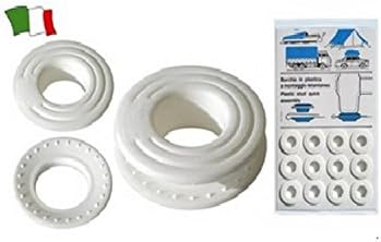 BORCHIA IN PLASTICA A MONTAGGIO RAPIDO ø FORO 15 MM IN CONFEZIONE SELF-SERVICE BIANCO ACCESSORI RIPARAZIONE NAUTICA - Ysert